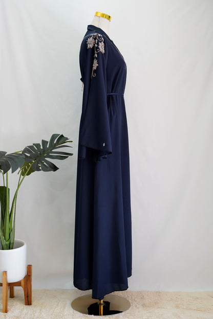 Lana Abaya, side view, full length