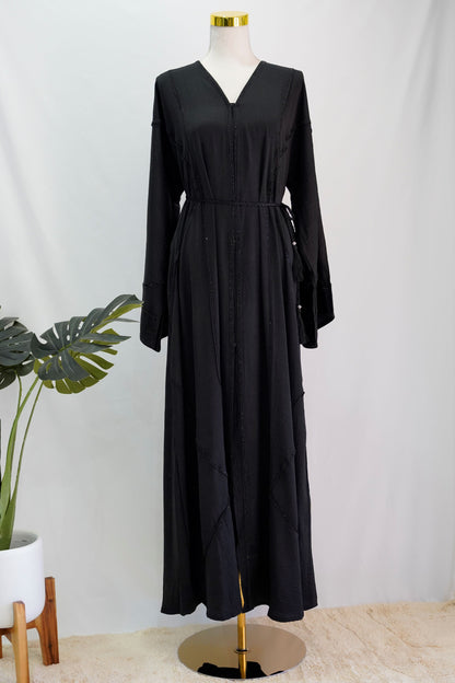 Layla Abaya, front view, full length